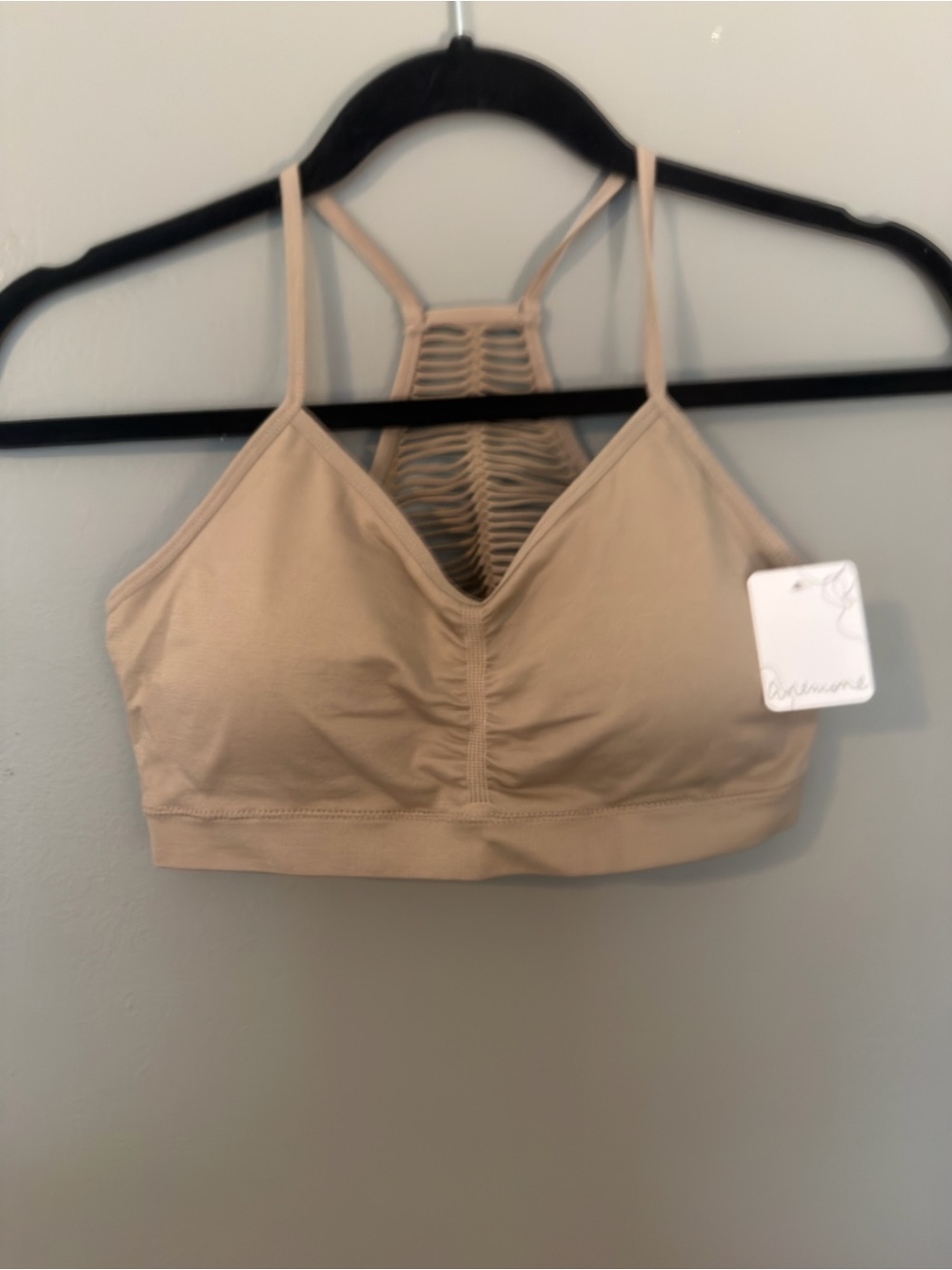 Seamless Nude Bralette with Strappy Back